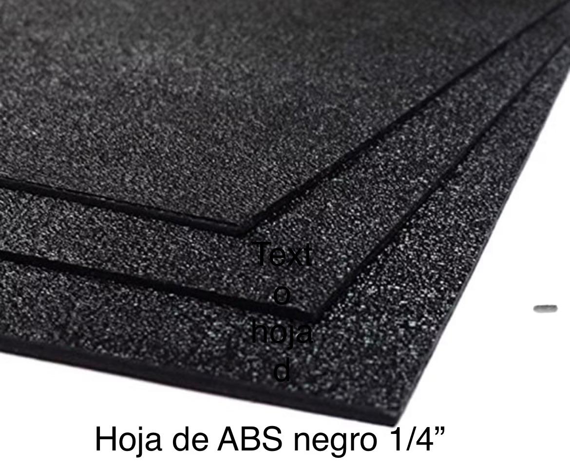 Hoja de ABS negro