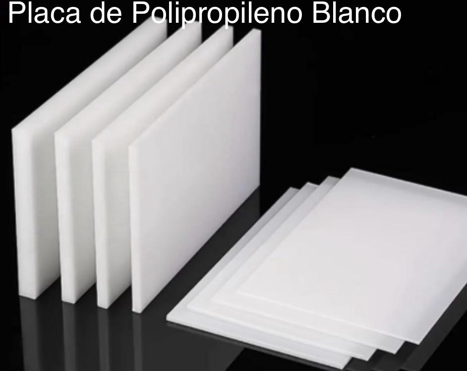 Placa de polipropileno blanco