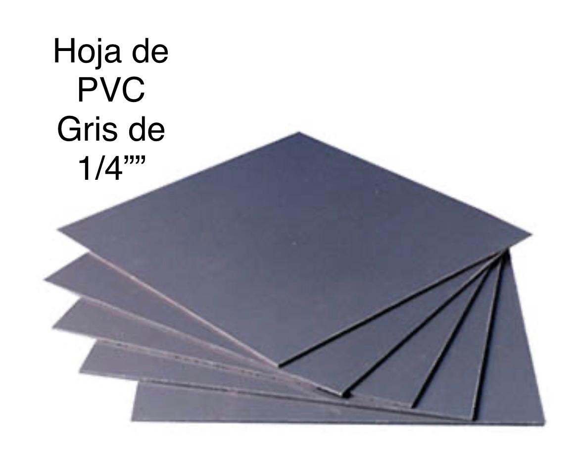 Hoja de PVC gris